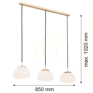 Vägglampa ARGON TRINI vit opal matt mässing E27 IP20 1494 small 1