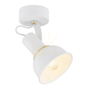 Vägglampa Argon TWIST vit mässing E14 4899