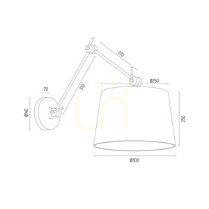 Vägglampa ARGON ZAKYNTOS beige E27 IP20 3546 small 2