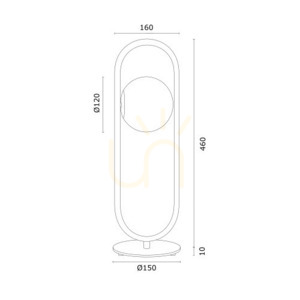 Vägglampa ARGON Salerno transparent mässing 8046 small 6