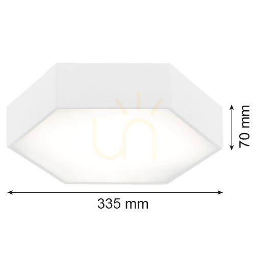 Visa Plafond ARGON Arizona vit LED 15W IP20 3827 Plafond ARGON Arizona vit LED 15W IP20 3827