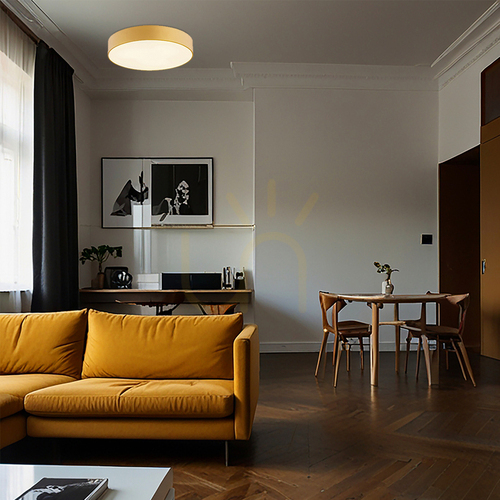 Kontrollera Plafond Argon Darling 1458 strukturerat guld 3×E27 45 cm