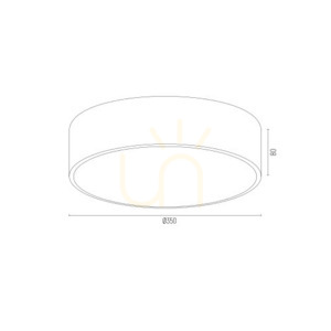 Argon Darling 873 taklampa krom 2xE27 35 cm small 6