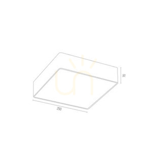 Plafond ARGON Ontario vit 2xE27 IP20 250 mm SKU 652 small 3