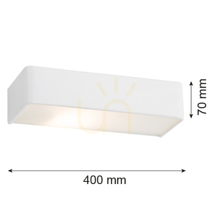 Vägglampa ARGON RODAN vit 2xE27 656 small 2