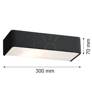 Vägglampa Argon RODAN svart E27 IP20 3075 small 2