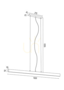 Hänglampa Argon Vermont vit LED 24W 1000 mm 3950 small 3