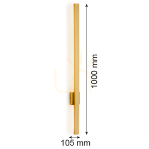 Vägglampa Argon ASSE 8053 Borstad Mässing LED IP20 2 Vägglampa Argon ASSE 8053 Borstad Mässing LED IP20 small 2