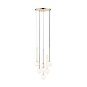 Zuma Line ARCTURUS P0574-07F-F7AA takpendel, franskt guld, 7×G9, 46 cm small 0