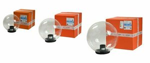 Uppsättning dekorativa transparenta trädgårdsbollar - LUNA BALLS 25, 30, 40 cm + LED-lampor. small 0