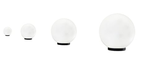 Kontrollera Uppsättning dekorativa trädgårdsbollar - LUNA BALLS 25, 30, 40, 50 cm + LED - PREMIUM - UV