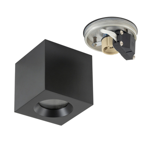Svart utanpåliggande taklampa Nowodvorski PARANA 10718 GU10 IP44 small 4
