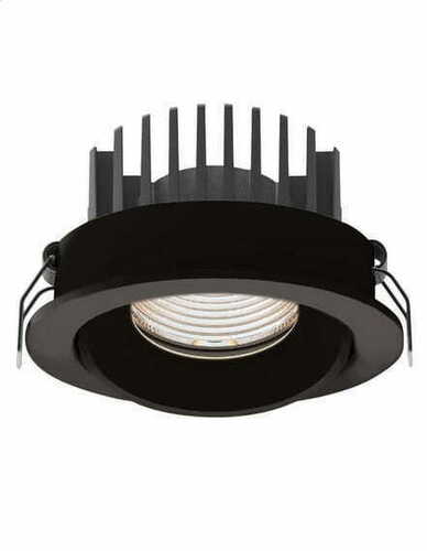 Kontrollera Infälld takspot Max Light CykloP H0095 4000K svart 12W IP65 Ø6 cm