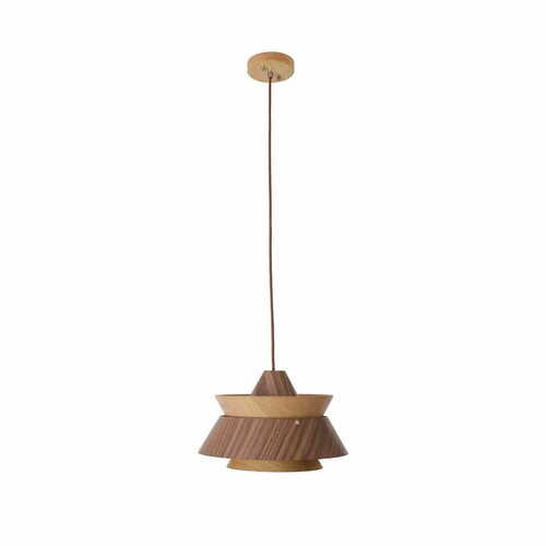 Kontrollera Pendant Light Max Light Kioto P0549 Wood Metal 34 cm