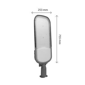 Streetos 2 200 W Nw 230 V 145/75st Ip65 Ik09 755x253x124mm Grå skymningssensor 5 års garanti. small 3