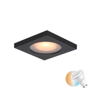 Infälld armatur Italux svart GU10 IP44 aluminium 8 cm DL-26385S-GU10-BK small 0