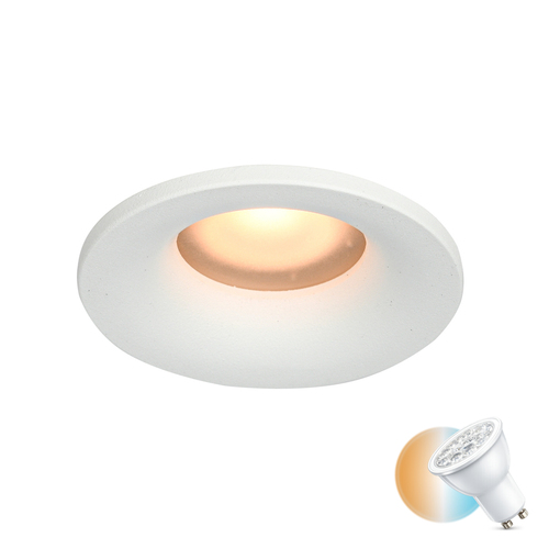 Kontrollera Infälld armatur Italux Barto GU10 vit IP44 DL-60327-IP44-WH