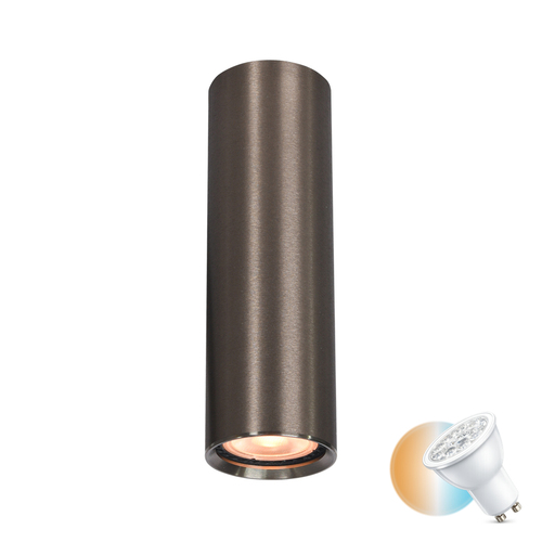 Kontrollera Italux utanpåliggande lampa brun GU10 aluminium CLN-48930-M-BRO