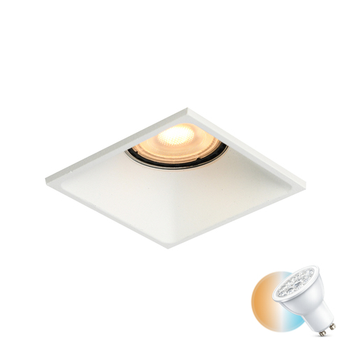 Kontrollera Infälld armatur Italux Naru vit GU10 aluminium DL-61903C-WH