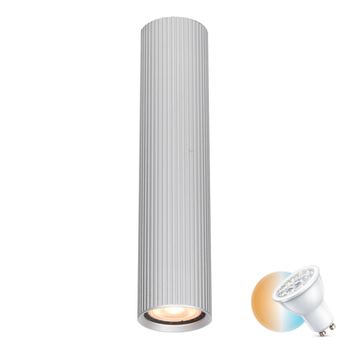 Kontrollera Utanpåliggande lampa Italux Rilok GU10 silver aluminium CLN-83920-L-ALU