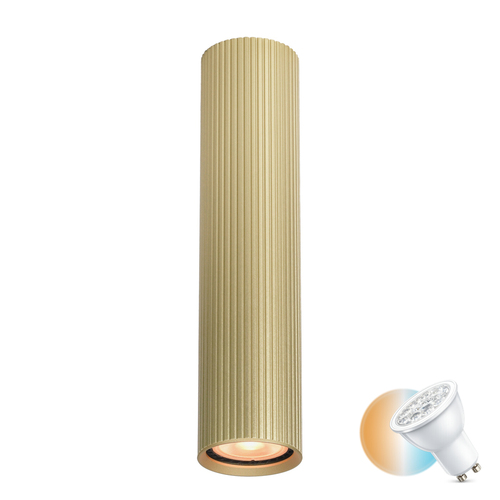 Kontrollera Utanpåliggande lampa Italux Rilok GU10 guldig aluminium CLN-83920-L-GD