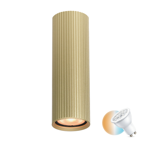 Kontrollera Utanpåliggande lampa Italux Rilok GU10 guld aluminium CLN-83920-M-GD
