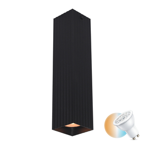 Utanpåliggande lampa Italux svart aluminium GU10 24 cm CLN-37492-L-BK small 0
