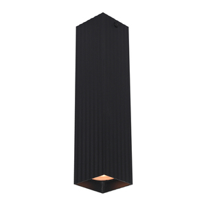 Utanpåliggande lampa Italux svart aluminium GU10 24 cm CLN-37492-L-BK small 1