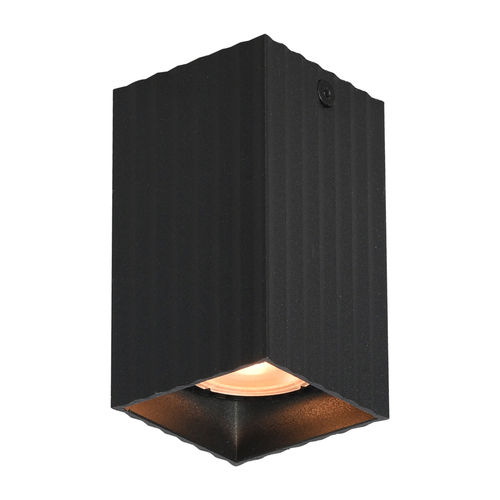 Kontrollera Utanpåliggande lampa Italux Tecno GU10 svart aluminium CLN-37492-S-BK