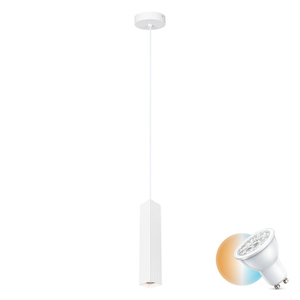 Italux Pendelarmatur Tecno GU10 Vit Aluminium PND-37492-1-WH small 0