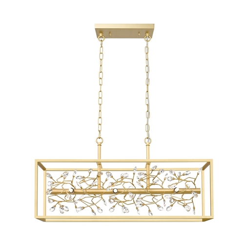 Kontrollera SPRING P0578-06C-V7V7 G9 pendellampa i guld.