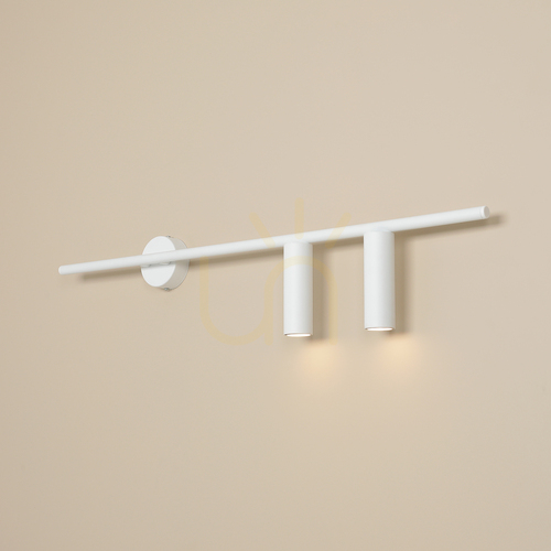 Kontrollera Aldex TREVO 2 1104D_2 vägglampa, högerutförande, matt vit, 80 cm, 2×GU10 mini