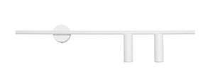 Aldex TREVO 2 1104D_2 vägglampa, högerutförande, matt vit, 80 cm, 2×GU10 mini small 0