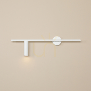 Aldex Trevo All White 1104C vägglampa, vänstermodell, vit, GU10 mini, 60 cm small 1
