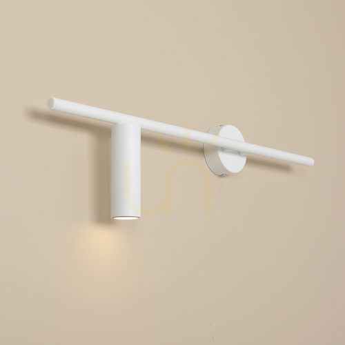 Kontrollera Aldex Trevo All White 1104C vägglampa, vänstermodell, vit, GU10 mini, 60 cm