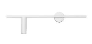 Aldex Trevo All White 1104C vägglampa, vänstermodell, vit, GU10 mini, 60 cm small 0