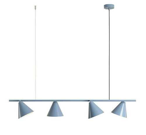 Kontrollera Taklampa Aldex Form 4 blå metall 4-ljus 1108L16