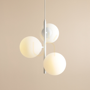 Pendellampa Aldex Fin 3 White S – 3 glaskulor Ø 14 cm, E14, vit 1120E_S small 1