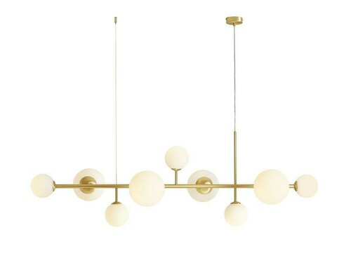 Kontrollera Taklampa Aldex Dione 9 mässing glas 1092N40