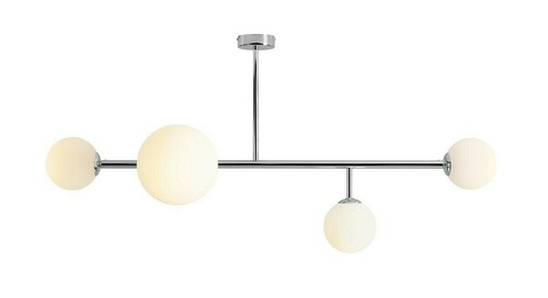 Kontrollera Plafond Aldex Dione 4 krom metall glas 1092PL_L4