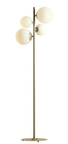 Kontrollera Stående lampa Aldex Bloom Beige metall glas 4 ljuspunkter 1091A17