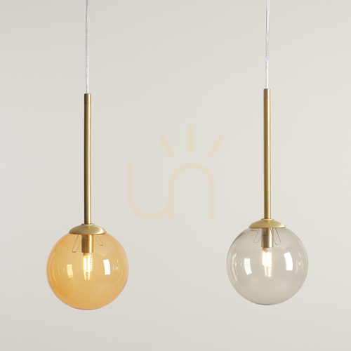 Kontrollera Pendellampa Aldex Bosso 3 Multicolour 1119E_40 – mässing, 3 glasklot G9