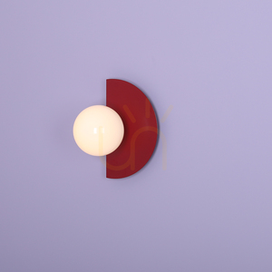 Vägglampa Aldex Loop Red Wine vinröd E14 1125C15 small 2