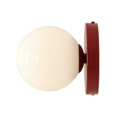 Kontrollera Vägglampa Aldex Ball Ii röd vin metall glas 1126C15_S