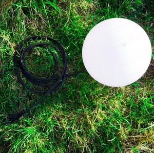 LUNA BALL 20 cm Dekorativ trädgårdskula med monteringssats – UV-beständig small 0