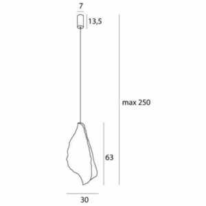 Pendant Light Max Light Concha P0540 White 30 cm LED small 3
