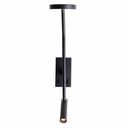 Kontrollera Vägglampa Max Light Ibiza W0349 svart LED 47 cm metall
