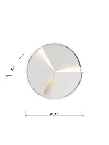 Kontrollera Modern vägglampa TRAPANI - Aviano Premium