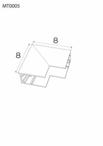 Kontrollera Vinkelanslutning för samlingsskena Max Light MAX MT0005 svart aluminium