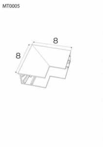 Vinkelanslutning för samlingsskena Max Light MAX MT0005 svart aluminium small 1